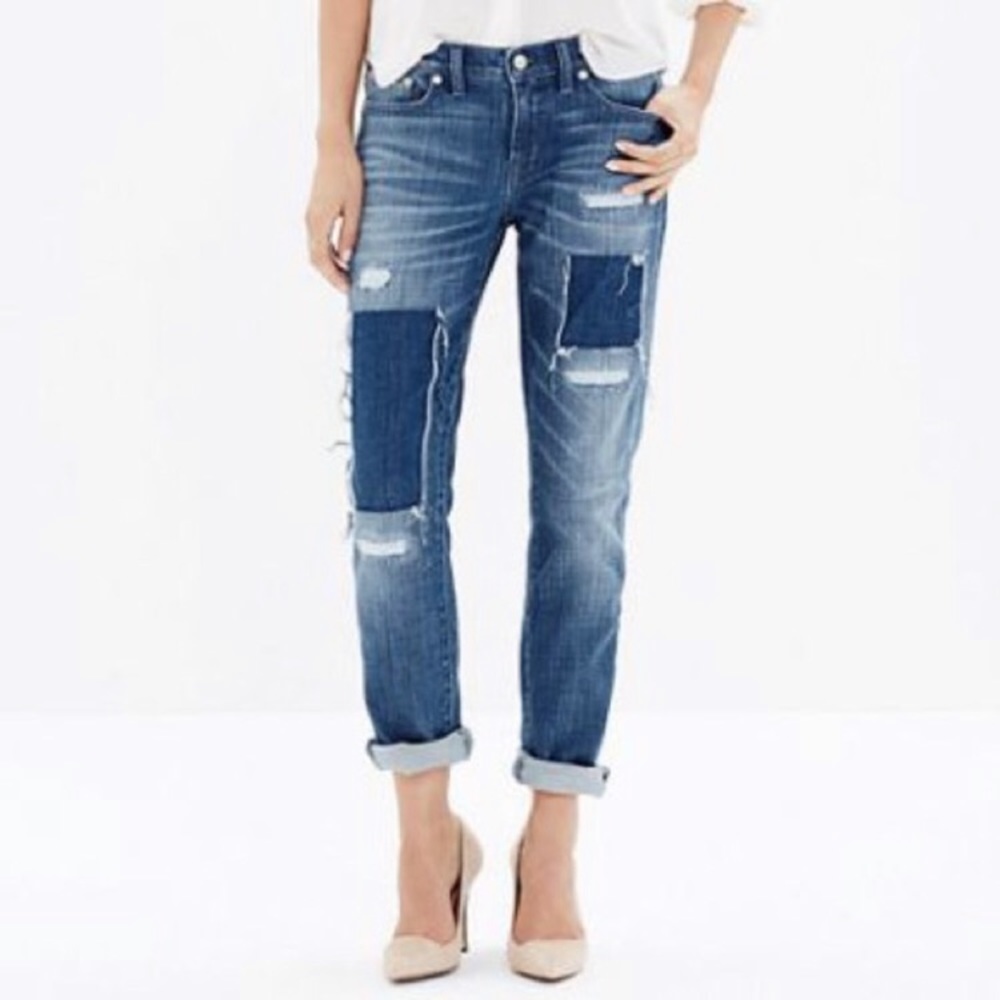 MADEWELL Slim Boyjean patched up edition / SZ 26